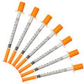 10 pack of  Insulin Syringes U-100 30G 1ml/cc 1/2"  (brand may vary)