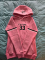 PRETTY IN PINK GYMNTONIC (OFFICIAL) FOOTBALL HOODIE W/ STRIPES