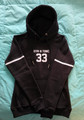ONYX BLACK GYMNTONIC (OFFICIAL) FOOTBALL HOODIE W/ STRIPES