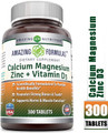 Calcium + Magnesium + Vitamin D + Zinc by Amazing Nutrition