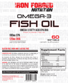 Iron Forged Nutrition Omega 3 - FISH OILS  - 60 softgels
